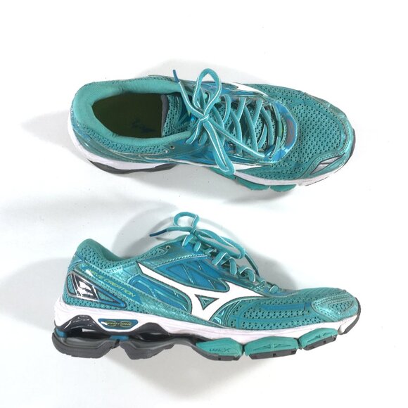 Mizuno Wave Creation 19 Running Shoes Womens Size 10 Teal J1GL170120 - Picture 1 of 9